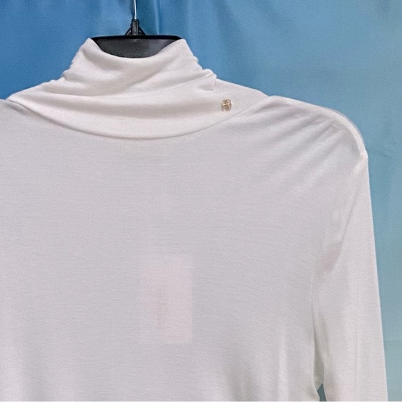 Anine Bing Tops - Anine Bing Womens Lia Long Sleeve Turtleneck Top Tee Shirt Size: M White